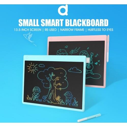 Smart Mini Blackboard Electronic Notepad 13.5 Inch Drawing Graphics Board Gift for Children Stationery Smart LCD Writing Tablet