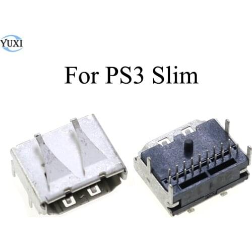 YuXi 1pcs For Playstation 3 PS3 Super Slim 3000 4000 3K 4K HDMI-compatible Port Jack Socket Interface Connector Replacement