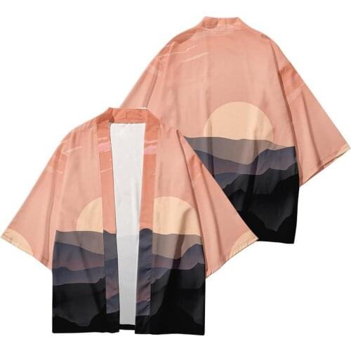 Kimono Japanese Kimono Traditional Female Kimono Cardigan Harajuku Streetwear Coat Japanese Clothes Blouse Haori Summer Kimono