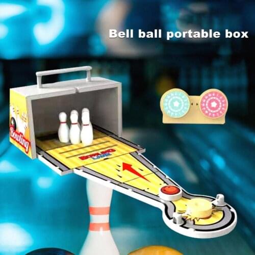 1 Set Kids Bowling Toy Funny Interactive Motivational Shot Board Football Hockey Game Mini Hand Play Chess Toys for Child