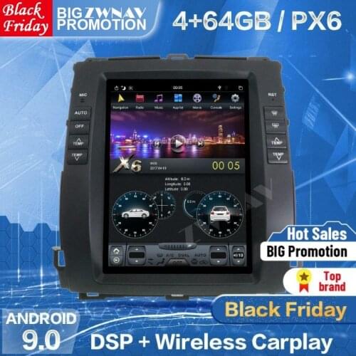 128G Tesla Screen For Toyota Land Cruiser Prado 120 2002-2009 Lexus GX470 Android Unit Multimedia Player GPS Radio Audio Stereo