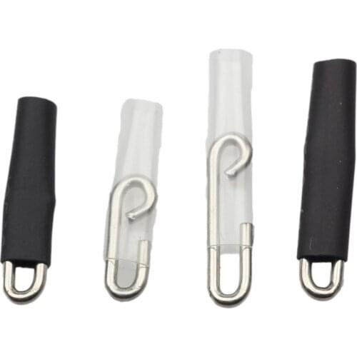 20pcs Reservoir fishing pin fixed heat shrinkable tube anti - winding connector swivel ring anti - stripping sleeve hook