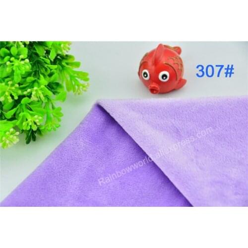 307# light purple Super soft velvet fabric microfiber Fleece velboa hair height 2-3mm for DIY Patchwork toy pillows(1 meter)