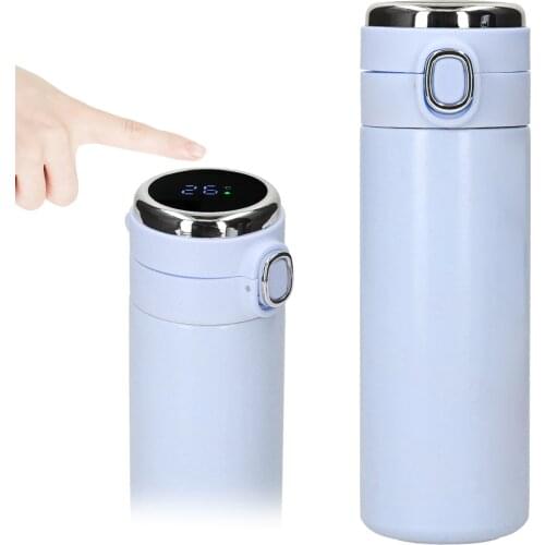 420ml Intelligent Vacuum Insulated Bottle Realtime Temperature Display LED Touch Screen Stainless Steel Vacuum Bottle Travel Mug