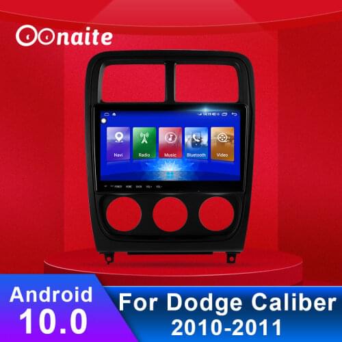 Oonaite 9.66" Android USB car Radio AM FM DVD multimedia video player GPS car navigation Voice for Dodge Caliber
