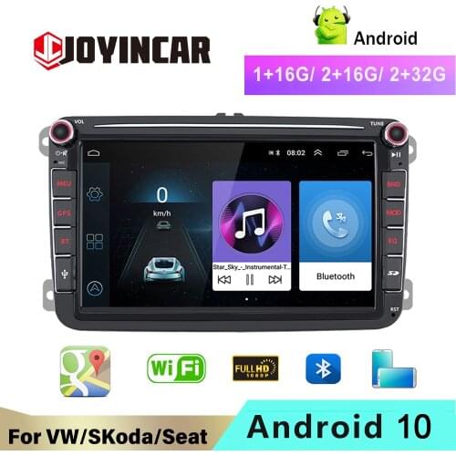 JOYINCAR 2 Din Car multimedia GPS Navigation Stereo Autoradio Player For VW touran caddy t5 multivan sharan 2Din Android Radio