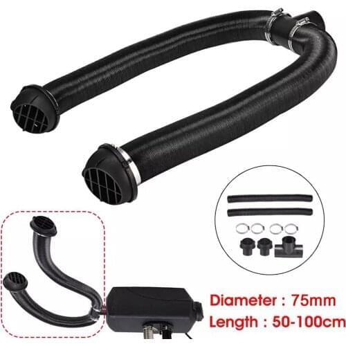 Car Parking Heater Accessories Heater Duct And Exhaust Port&hose Clamp And T/Y +Heating Pipe Vent +aluminum Foil +Hose Clamp
