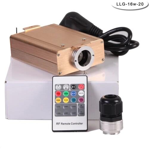 Free shipping 16 watt RGB LED Fiber Optic Light Source engine machine for spot star ceiling light