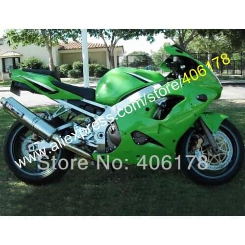 Cheap Fairings Custom All Green For Kawasaki NINJA ZX9R 02 03 ZX-9R 9 R ZX 9R 2002 2003 100% NEW Fairing Kit