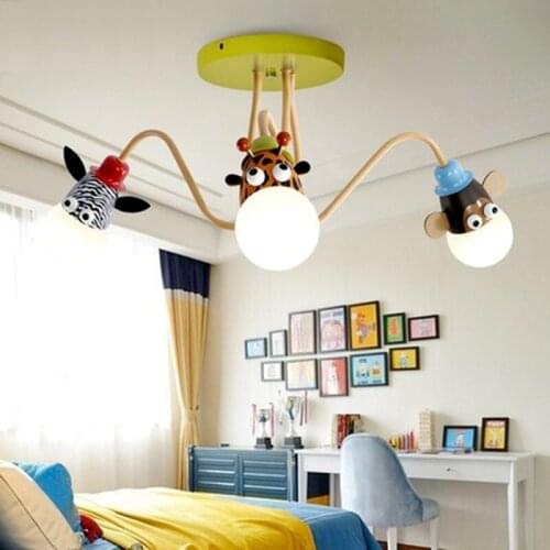 Childrens light model animal Giraffe lovely lamps for children rooms Child ceiling light decoration lighting for kid room