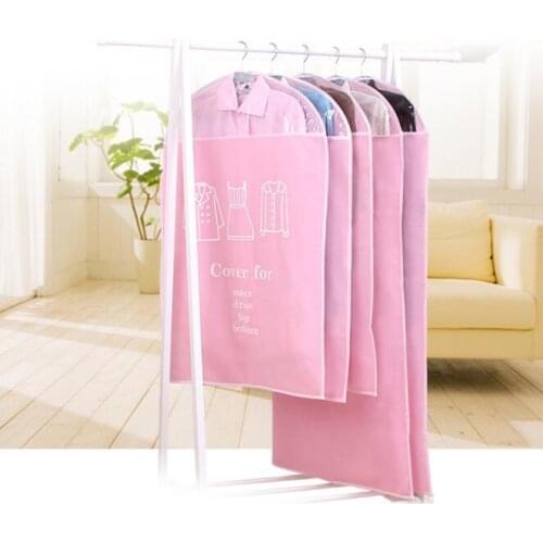 5 pieces Home Organizer Clothes Coat Dress Garment jackets Dress Suit non-woven fabrics Dustproof Storage Cover Protector Bags