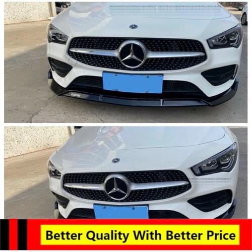 UBUYUWANT A Set Car Front Bumper Lip Body Kit Diffuser Deflector Spoiler Splitter Lip Guard For BENZ W118 NEW CLA 200 220 300