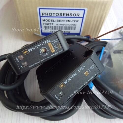 BEN10M-TFR Autonics Through Beam Photoelectric Switch Adjustable Sensing Distance 10m New High quality