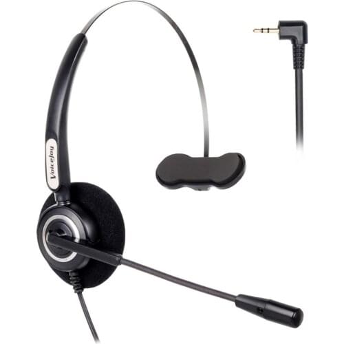 Home/Office headset with mic for Polycom IP 320,IP330,IP321,IP331,C isco SPA,AT&T,VTech and All phones with a 2.5mm Headset Port