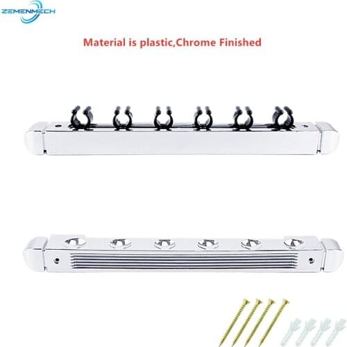 Chromeplate Vertical 6 Rods Rack Fishing Pole Holder Display Racks Fixing Wall Mounted Collection Storage Stand Fishing Rod Kiln