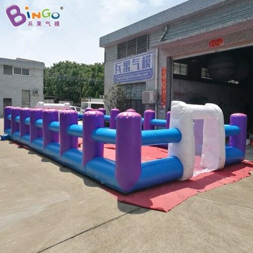 Customized 10 meters long inflatable football table game / human table soccer games / inflatable soccer table toys