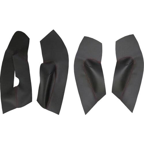 Car Leather Door Handle Armrest Panel Cover Trim for Skoda Octavia 2007 2008 2009 2010 2011 2012 2013 2014