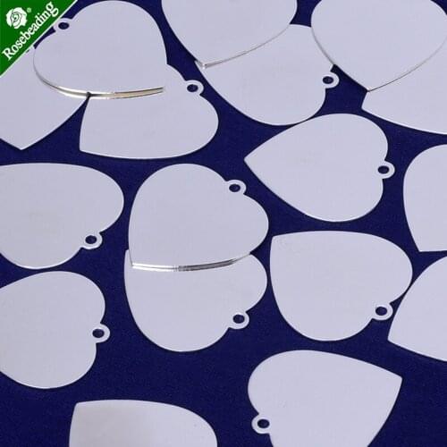 23mm Brass heart Stamping Blank Bar ,necklace bar blanks ,Name Plated,DIY Jewelry,Sold 20pcs/lot