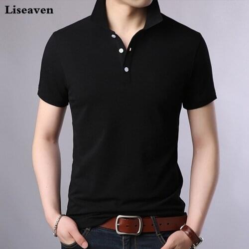 Liseaven Men's Plain T-shirts