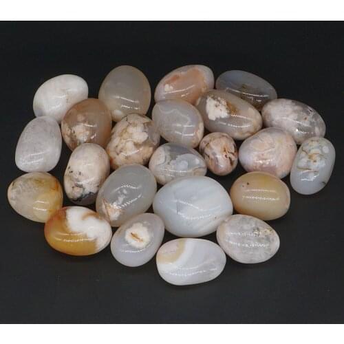 Bulk Tumbled Cherry Blosson Agate Stone Natural Polished Gemstone Wicca, Reiki, Energy Crystal Healing Decor 200g