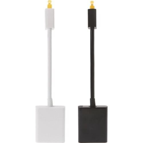OOTDTY Digital Optical Audio Cable Splitter Adapter 2 Way SPDIF Toslink 1 In To 2 Out Hub