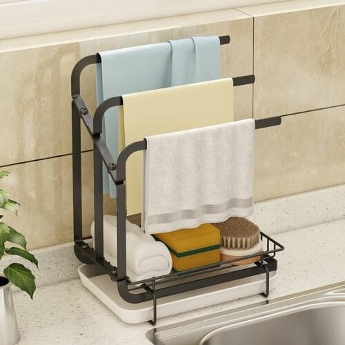 Organizer Storage Rack kitchen accessories Shelf organizador cocina Storage Organizer Sponge Rag Drain Rack Drain Drying Rack