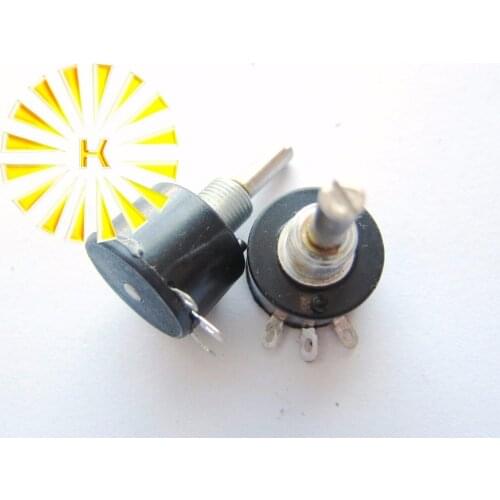 WX13-12 100R 220R 470R 680R 1K 1.5K 2.2K 3.3K 4.7K 10K 15K 1W Single Wirewound Potentiometer Pot x 50PCS