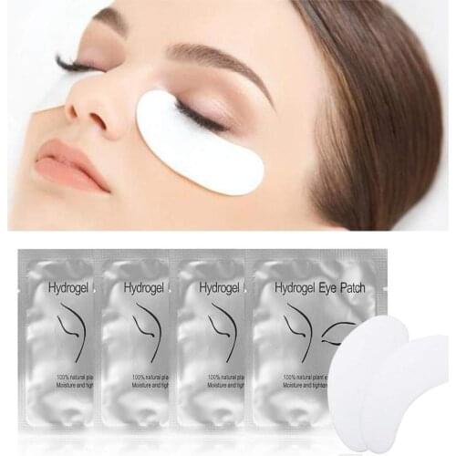 Sliver Under Eye Pads 50/100 Pairs Patches For Eyelash Extension Paper Patches Grafted Eye Tips Sticker Wraps Make Up Tools