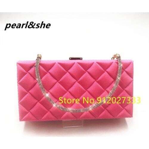 Evening Clutch Bag Shoulder Bag Bridal Wedding Clutch Luxury Womens Purse Diamond Mini Handbag Gold Silver Rhinestone