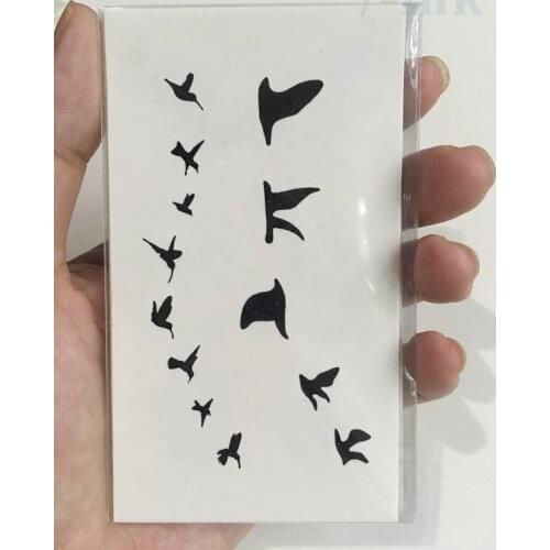 Temporary Tattoos Sticker Sexy fly birds body art tattoo Water Transfer Fake Tattoo Flash tattoo Waterproof 10.5*6cm for woman