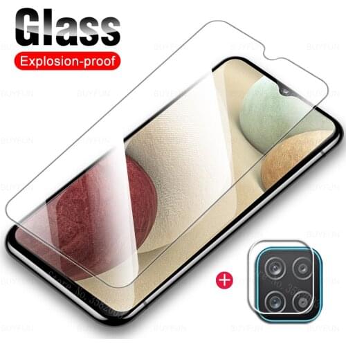 2-in-1 For Samsung Galaxy A12 Glass For Samsung A12 Tempered Glass For Samsung A51 A71 A31 A42 A02 S M21 M31 A11 A12 Lens Glass
