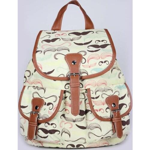 Women Retro Hobo School Bag Satchel Bookbags Backpack Canvas Travel Rucksack New Best Sale-WT