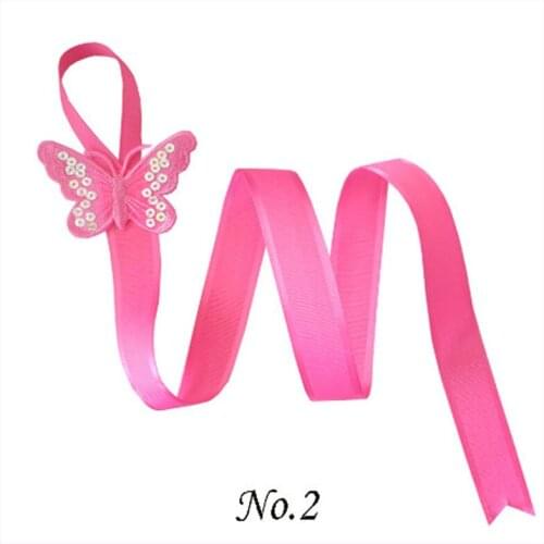 16 BLESSING 30 Inch Hair Clip Holder Ribbon Bow Storage Organizer Butterfly