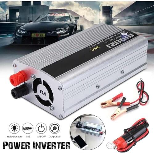 20pcs voltage transformer 1200W USB Charger Adapter modified sine wave Converter DC 24V to AC 110V Auto Car power Inverter