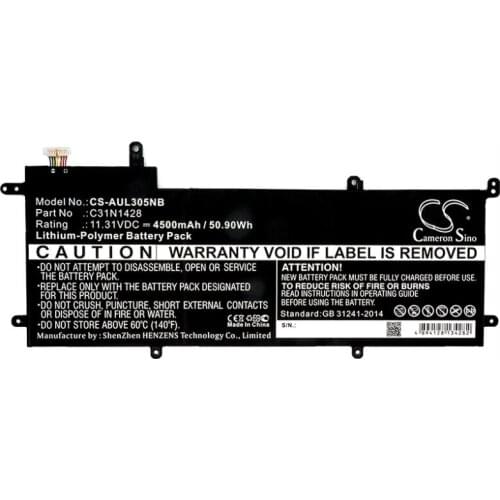 Cameron Sino 4500mAh battery for ASUS Zenbook UX305LA Zenbook UX305UA C31N1428 Notebook, Laptop Battery
