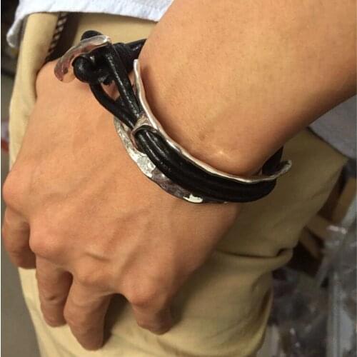 Мужские кожаные браслеты ANSLOW China At AliExpress