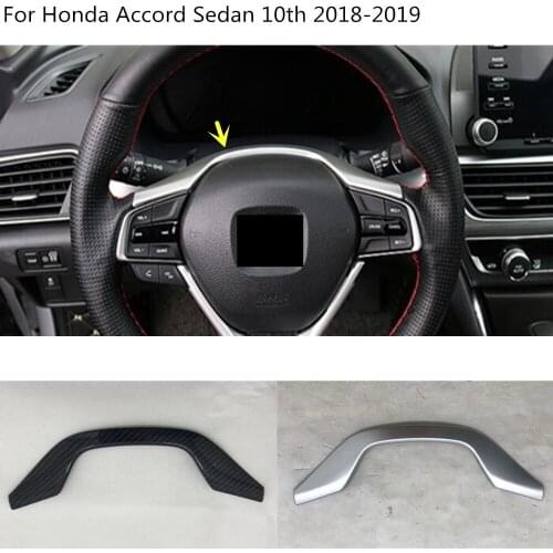 Car Styling Cover Steering Wheel Interior Kit Switch Trim Lamp Frame 1pcs For Honda Accord Sedan 10th 2018 2019 2020