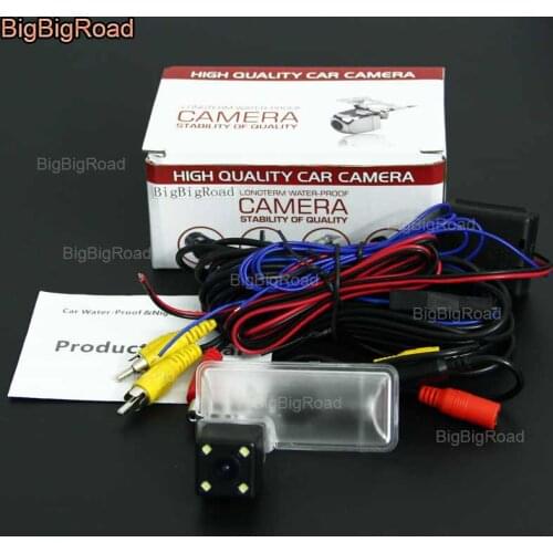 BigBigRoad Car Rear View Backup Camera with power relay / Filter For Subaru Forester Impreza XV / WRX STi GH GR / Legacy