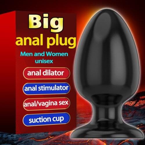 Big butt plug large suction cup silicone anal plugs anus dilator expander anal beads sex toys for woman anal balls buttplug