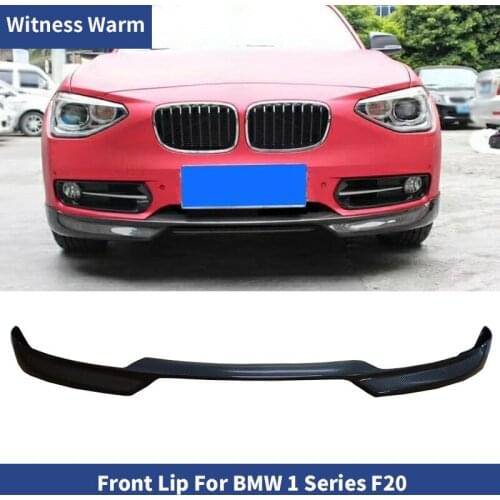 For F20 Carbon Fiber Front Bumper Lip Chin Spoiler For 1 Series F20 standard bumper 2011-2018 Car Styling