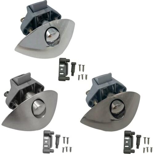 Diameter 20mm Camper Car Half-moon Push Lock RV Caravan Drawer Latch Button Lock rv door latch rv door handle