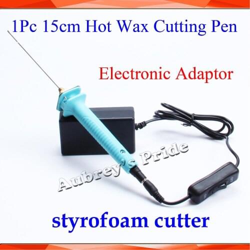 1Pc 15CM Craft Hot Knife Styrofoam Cutter Pen CUTS FOAM, KT Board WAX Cutting Machine+Electronic Voltage Transformer Adaptor EU