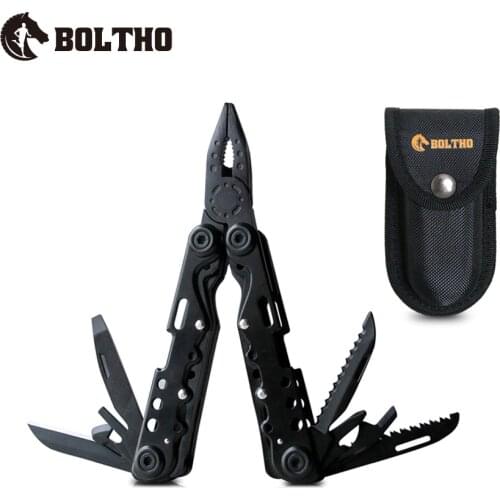 12 in 1 multifunctional pliers, multi-purpose tool, foldable, stainless steel, can be used as pliers, knife, bottle opener