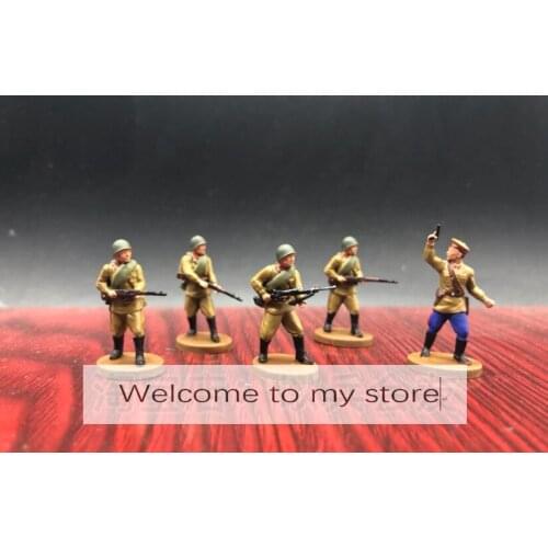Super mini figure model Soviet conventional infantry www2 5pcs/set