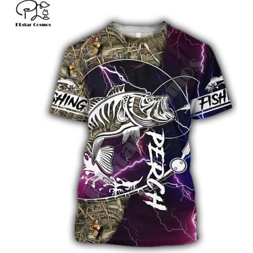 PLstar Cosmos Beautiful Fishing Fashion Men/Women Animal T-shirt 3D Print Stylish Summer Colorful Fish Tshirt Brand Tops Style-6
