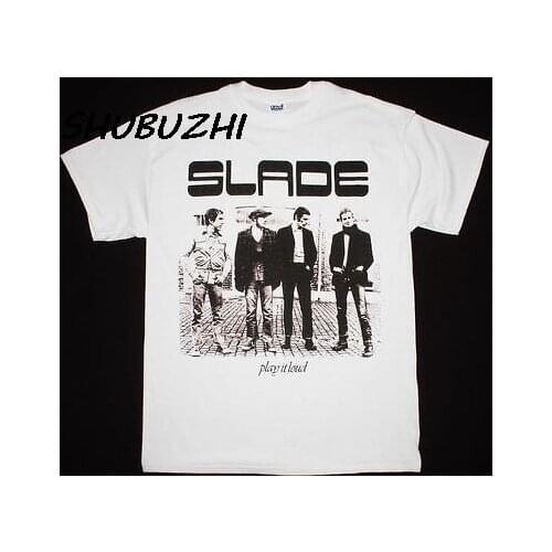 SLADE BAND IT LOUD SWEET NAZARETH STAUS QUO SUZI QUATRO MEN T-SHIRT summer cool fashion brand tee shirt homme
