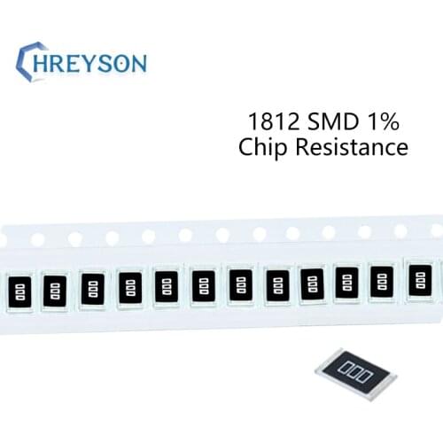 100Pcs 1812 SMD Resistor Set 1% Tolerance 402R-30K 15K 16K 18K 20K 22K 24K 27K 30K 10 Ohm Electronic Components DIY Assorted Kit