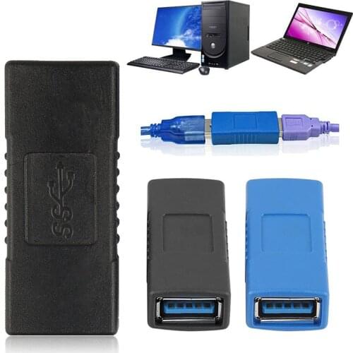 2 Colors USB 3.0 Cable Adapter Connector Type A Female To Female Coupler Changer Connector Durable For PC Laptop Computer