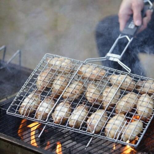 Portable Metal Accessories Barbecue Nets with Chrome Kitchen BBQ Yard Outdoor Cooking Tools Utensils Gadgets