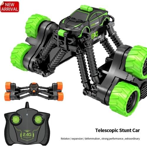 RC Car toy Roll Stunt Car Remote Control Off-road Tipper Climbing Car Telescopic Deformation High-speed Childrens gift Car